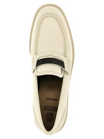 Brunello Cucinelli Beige Monile Loafers