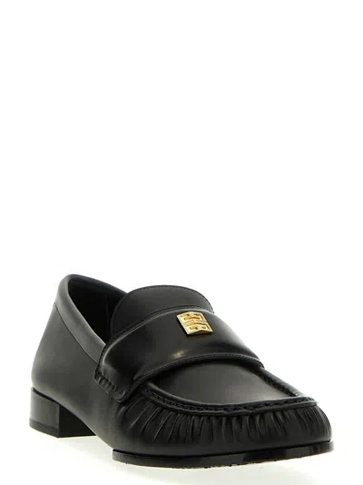 Givenchy Classic Lambskin Loafers With Ruched Detailing