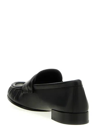 Givenchy Classic Lambskin Loafers With Ruched Detailing