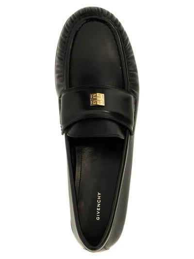 Givenchy Classic Lambskin Loafers With Ruched Detailing