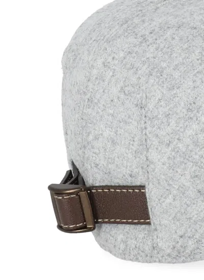 Brunello Cucinelli Virgin Wool Flat Cap