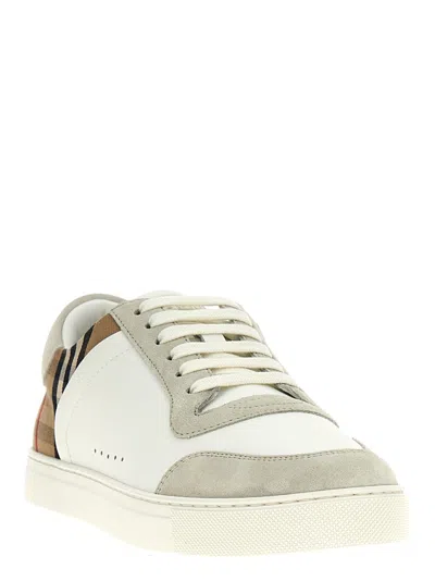 Burberry Leather Sneakers In White