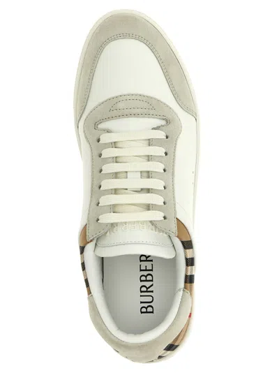 Burberry Leather Sneakers In White