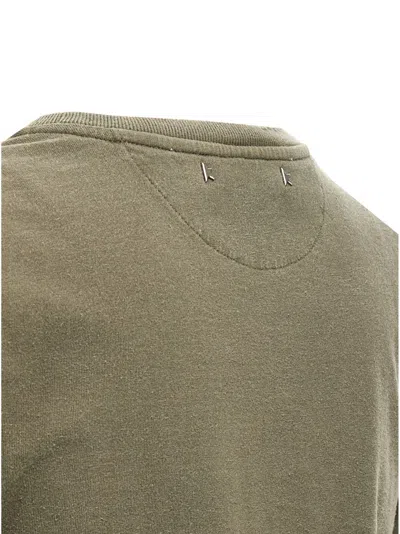 Golden Goose Deluxe Brand Army Green Cotton Doris T Shirt In Gray