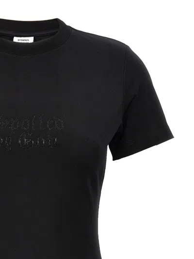 Vetements Spoiled By God' T-shirt In Black