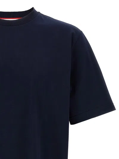 Thom Browne Classic Pique 4-bar Crewneck T-shirt In Blue