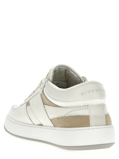 Givenchy G Move White Low Top Sneakers With Logo Detail On The Side In Leather Man