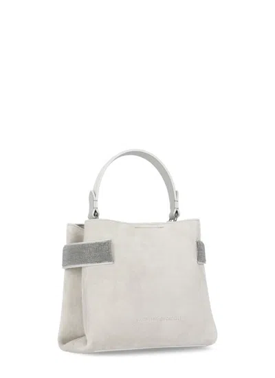 Brunello Cucinelli Suede Leather Shoulder Bag