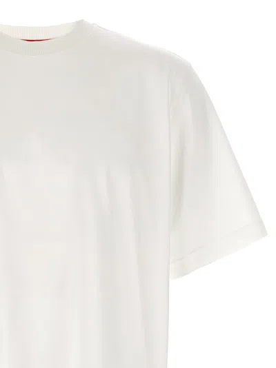 Thom Browne Rwb Knit Trim T-shirt White In White
