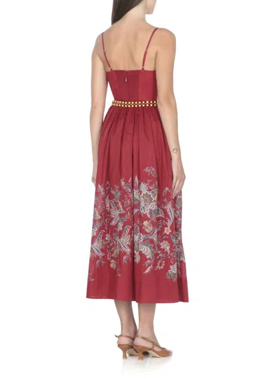 Zimmermann Rhiannon Belted Paisley-print Cotton-voile Midi Dress