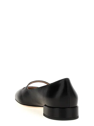 Valentino Embellished Leather Mary Jane Flats