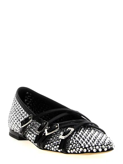 Mach&mach Mach & Mach 'crystal Net' Ballet Flats
