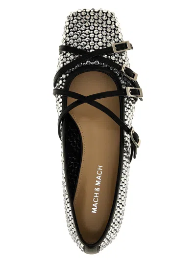Mach&mach Mach & Mach 'crystal Net' Ballet Flats