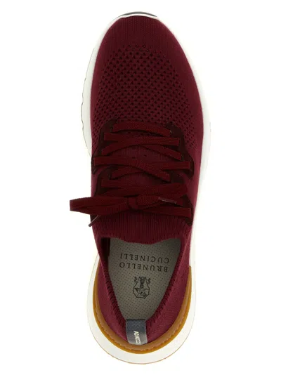 Brunello Cucinelli Knit Upper Sneakers Pull Tab Rubber Sole