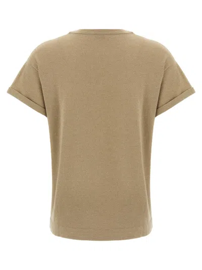 Brunello Cucinelli Short-sleeved Crewneck Knitted T-shirt