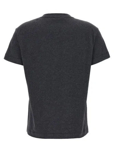 Brunello Cucinelli Dazzling Chalk Stripe Embroidery T-shirt In Black
