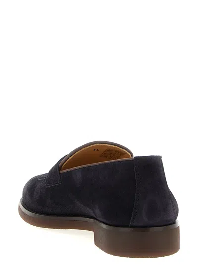 Brunello Cucinelli Leather-trimmed Suede Penny Loafers