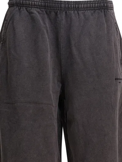 Alexander Wang Articulated Leg Sweatpant Trousers Black In Black