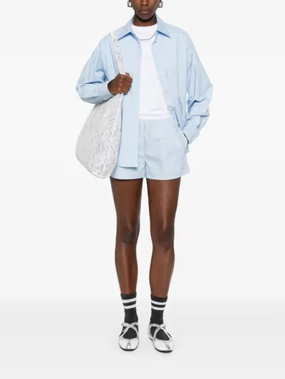 Alexander Wang Fitted Shrunken Tee With Classic Crew Neckline