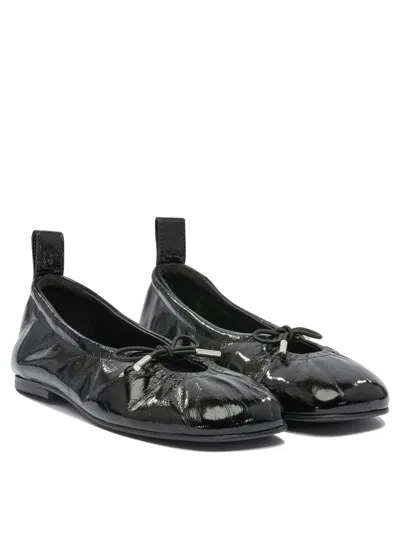 Alohas Rosalind Onix Black Leather Ballet Flats In Black