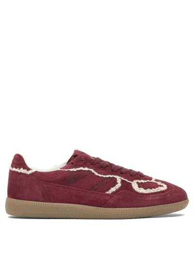 Alohas Tb.490 Crochet Burgundy Leather Sneakers Burgundy In Burgundy