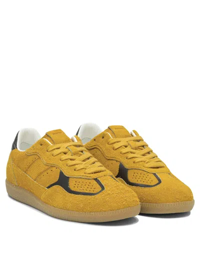 Alohas Tb.490 Rife Suede Fuzzy Yellow Leather Sneakers