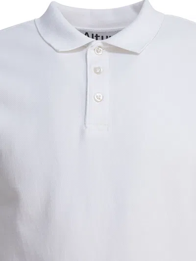 Altum Short-sleeve Cotton Polo Shirt In White