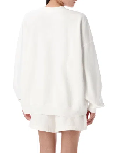Anine Bing Miles Sweatshirt Letterman Off White Off White In White
