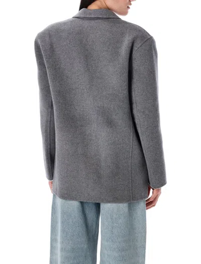 Anine Bing Quinn Blazer In Heather Grey In Gray