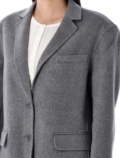 Anine Bing Quinn Blazer In Heather Grey In Gray