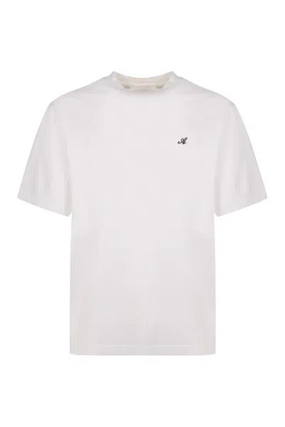 Axel Arigato Signature Cotton Crew-neck T-shirt In White
