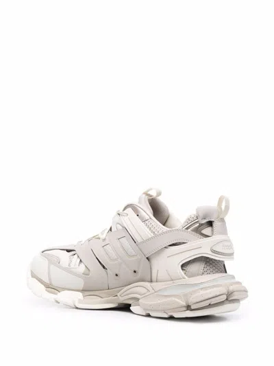 Balenciaga Two Tone Synthetic Leather And Fabric Sneakers