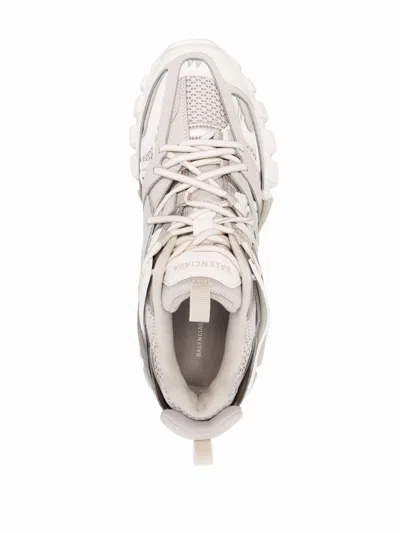 Balenciaga Two Tone Synthetic Leather And Fabric Sneakers