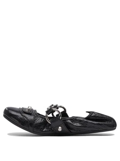 Balenciaga City Nappa Leather Ballet Flats