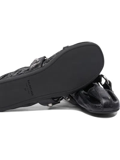 Balenciaga City Nappa Leather Ballet Flats