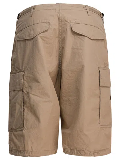 Beams Mil Short Beige In Brown
