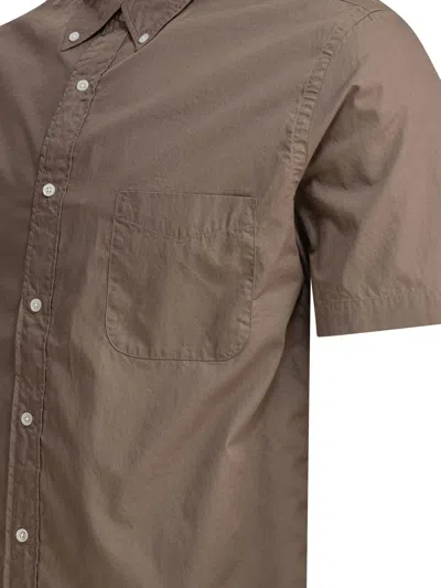 Beams Shirts Beige In Brown