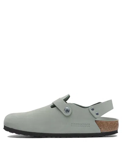 Birkenstock Mint Green Nubuck Leather Tokio Mules