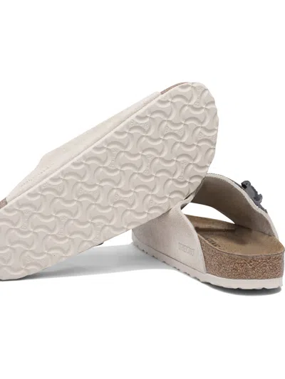 Birkenstock Zurich Tech Double-strap Suede Slides In Neutral