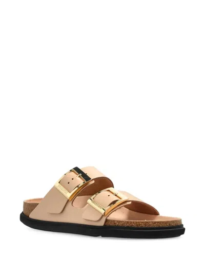Birkenstock Arizona Droplet Buckle Shiny Leather Sandals