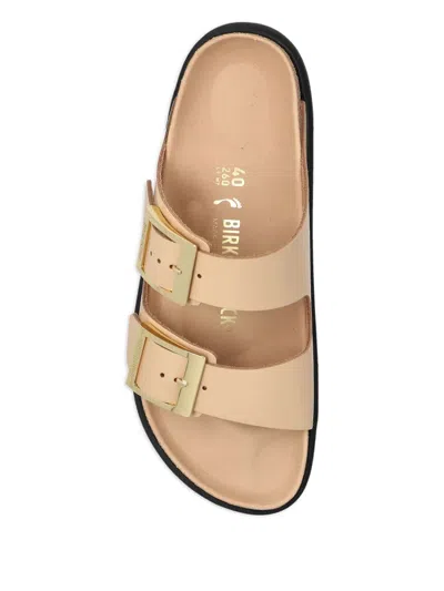 Birkenstock Arizona Droplet Buckle Shiny Leather Sandals