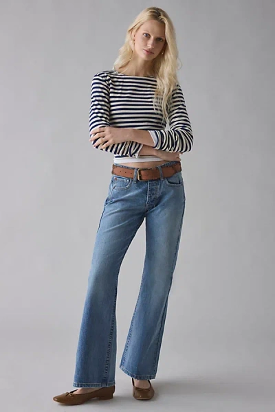 Bdg Teo Relaxed Low-rise Bootcut Jean In Vintage Denim Medium, Women's At Urban Outfitters