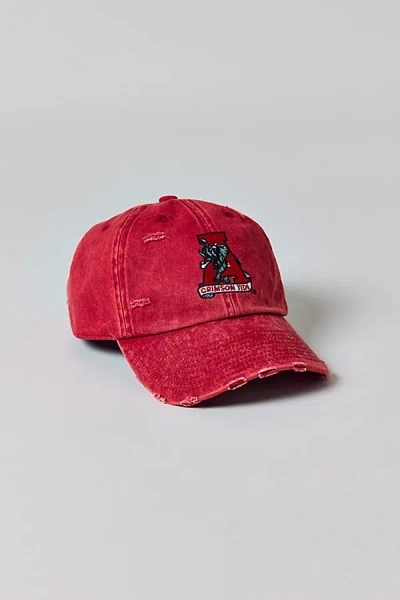 Mitchell & Ness Ncaa University Of Alabama Crimson Tide Washed Dad Hat In Red, Men's At Urban Outfitters