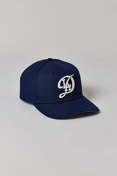 New Era 9seventy Mlb Los Angeles Dodgers Script Logo Hat In Navy, Men's At Urban Outfitters