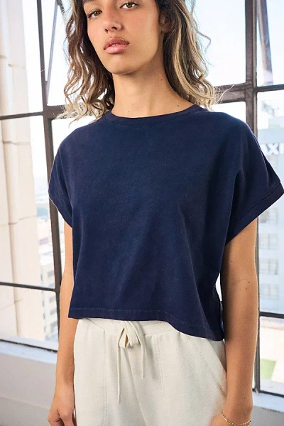 Vitality Retro Boxy Tee In Washed, Women's At Urban Outfitters