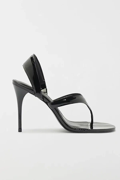 Schutz Lume Heeled Thong Sandal In Black, Women's At Urban Outfitters