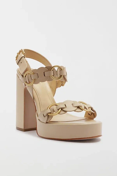 Schutz Selina Platform Heel In Natural Nibs, Women's At Urban Outfitters