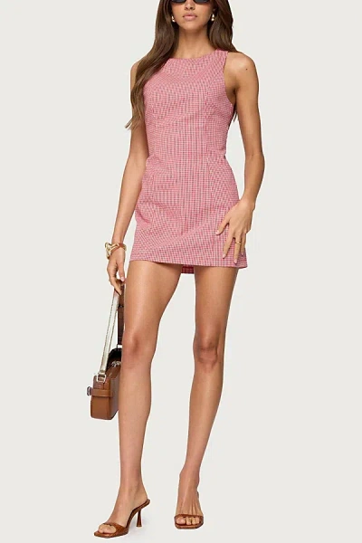 Edikted Macee Gingham Romper In Red, Women's At Urban Outfitters