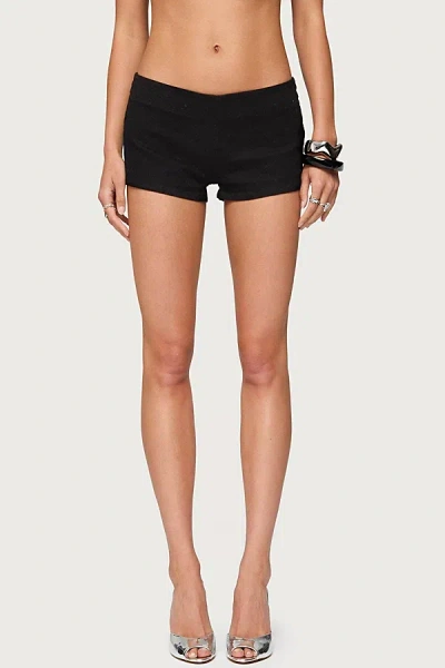 Edikted Dinah Denim Micro Shorts