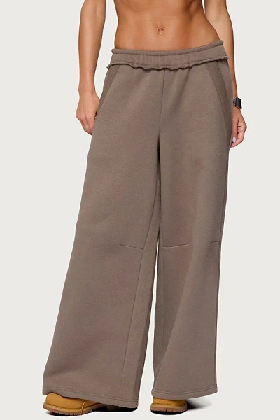 Edikted Kori Oversized Sweatpants In Brown, Women's At Urban Outfitters